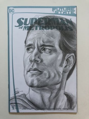 Image of Superman of Metropolis Henry Cavill Sketch Cover