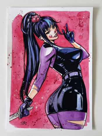 Image of Punchline DC Comic 9x12 Art
