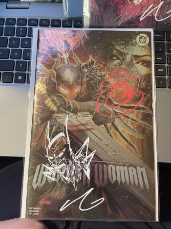 Image of Absolute Wonder Woman #17 Double Signed and Remarqued by John Giang and Scott Snyder