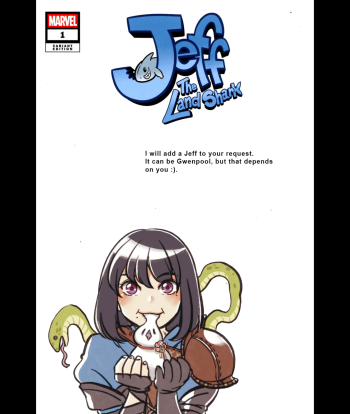 Image of Jeff the Land Shark Sketch Cover (1)