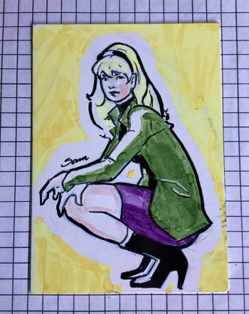 Image of Gwen Stacy - Personal Sketch Card
