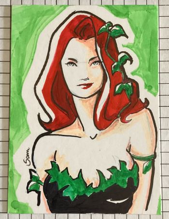 Image of Poison Ivy - Personal Sketch Card 