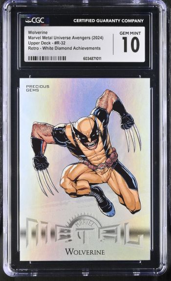 Image of Wolverine #R-32 Marvel Metal Universe Avengers CGC 10