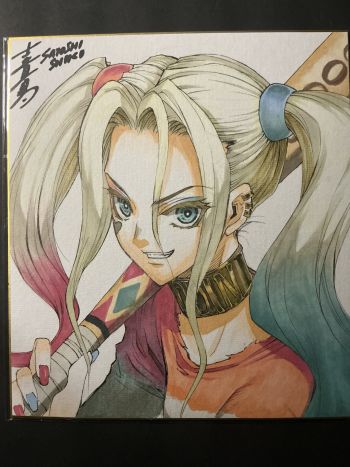 Image of Harley Quinn Shikishi Board by Satoshi Shiki