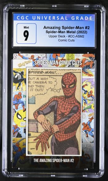 Image of Amazing Spider-Man #2 Spider-Man Metal Comic Cuts CGC 9