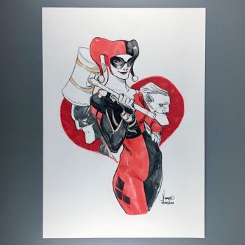 Image of Harley Quinn Original Art by John Timms
