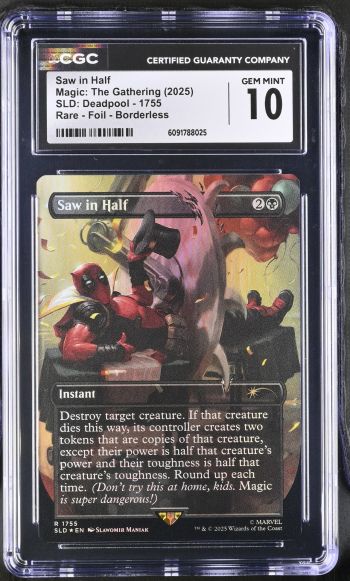 Image of Saw in Half #1755 SLD: Deadpool CGC 10