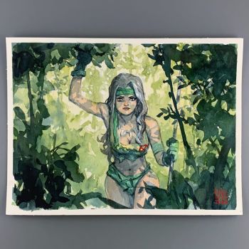 Image of Rogue 9x12 Original Art by Nico Henrichon