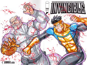 Image of Invincible VS Conquest illustrated by Sly!