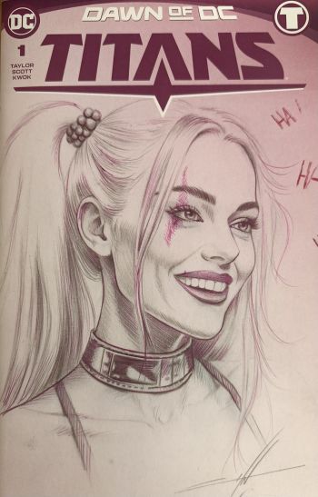 Image of Harley Quinn Sketch Cover - Dawn of DC Titans #1