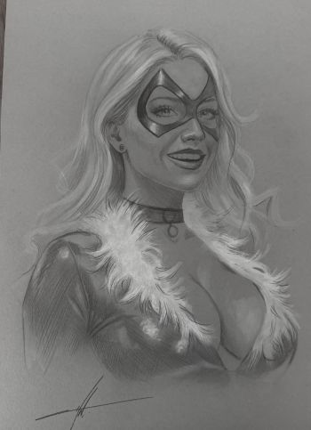 Image of Black Cat Portrait by Carla Cohen