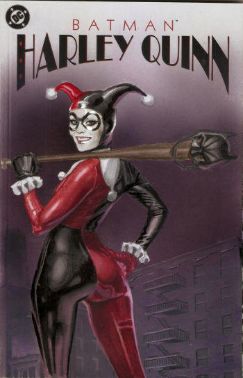 Image of harley quinn blank cover original art by jefter
