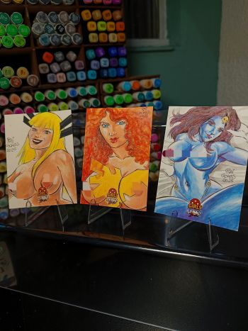 Image of Xgirls Sketch Cards Set (3°) by Raí Gomes