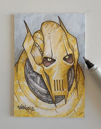 Image of General Grievous Star Wars Sketch Card