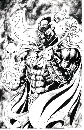 Image of Spawn 11x17 Original Inked Art