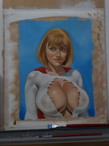Image of Poderosa DC Oil Painting