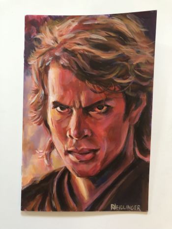 Image of Anakin Skywalker painted sketch cover