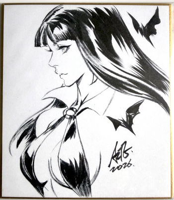 Image of Vampirella Illustration by Artgerm