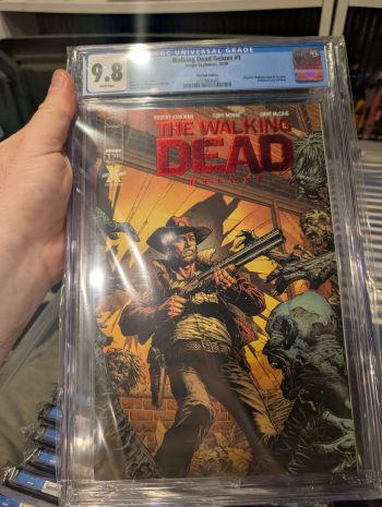 Image of Walking Dead Deluxe #1 Red Foil Edition CGC 9.8