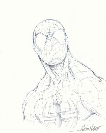 Image of Spider-Man Sketch by Alvin Lee