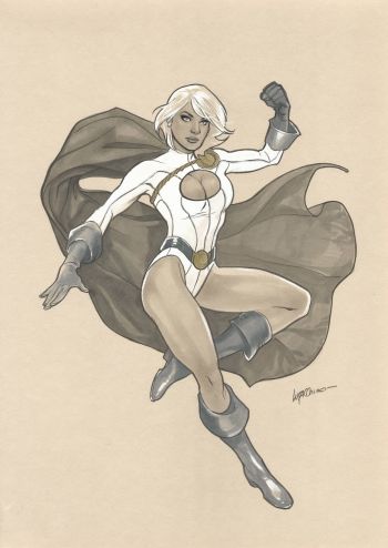 Image of Power Girl Commission by Emanuela Lupacchino