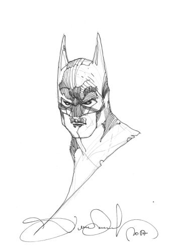 Image of Batman sketch by Simone Bianchi