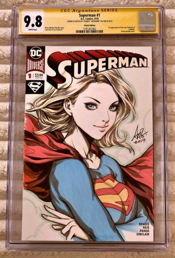 Image of Original Art Sketch Cover - Artgerm SUPERGIRL
