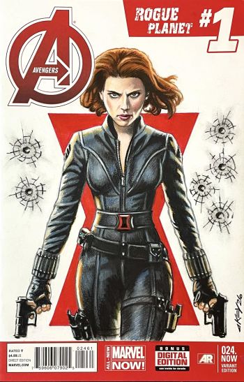 Image of Avengers Rogue Planet #1 Black Widow Sketch Cover