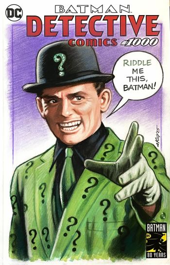 Image of DC Detective Comics #1000 Riddler Sketch Cover