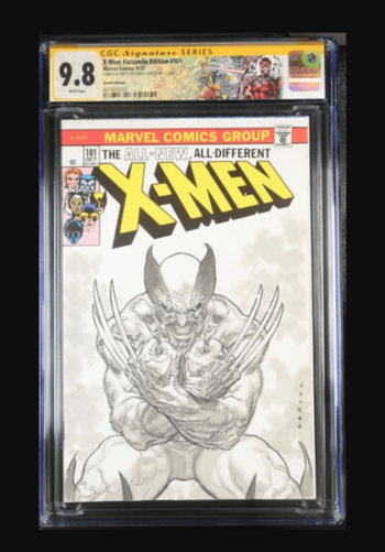 Image of X-Men 101 Blank Variant CGC 9.8 by Lewis LaRosa
