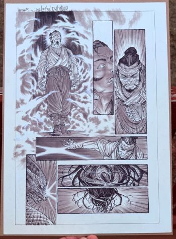 Image of 11x17 Page - Shredder In Hell Issue #4 Page 7 - InksColors Mateus Santoluoco