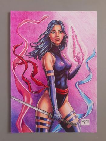Image of Psylocke  8"x12" by WagnerF
