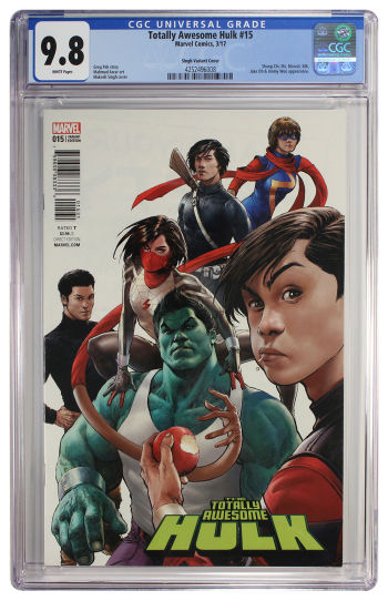 Image of Totally Awesome Hulk #15 CGC 9.8 Singh Variant