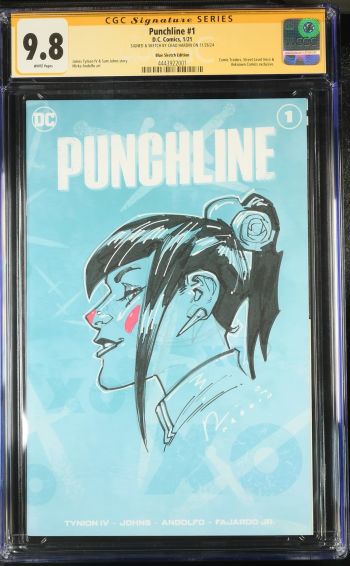Image of Punchline #1 | Blue Sketch Edition | CGC 9.8 | Signature Series