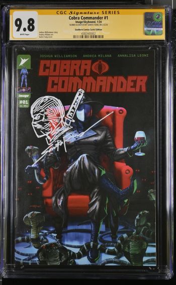 Image of Cobra Commander #1 | Southern Comics Cartel Edition | CGC 9.8 | Signature Series