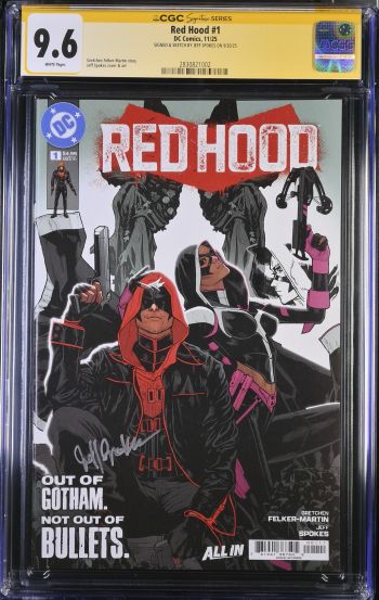 Image of Red Hood #1 CGC 9.6 Signed by Jeff Spokes