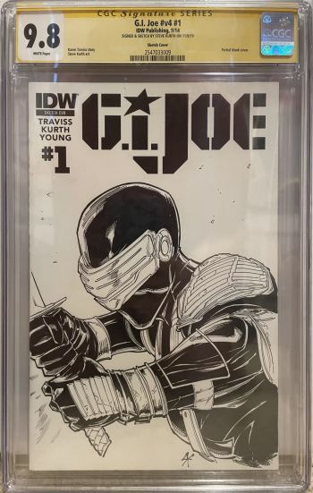 Image of G.I. Joe #v4 #1 | Sketch Edition | CGC 9.8 | Signature Series