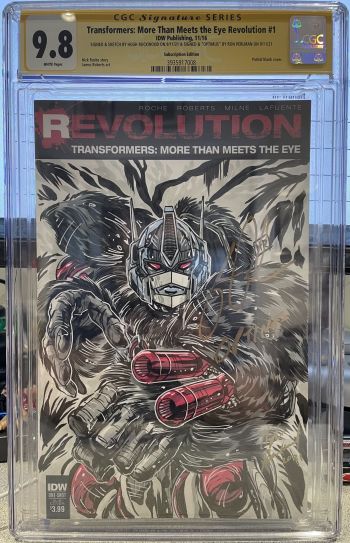 Image of Transformers: More Than Meets the Eye Revolution #1 | Subscription Edition | CGC 9.8 | Signature Series