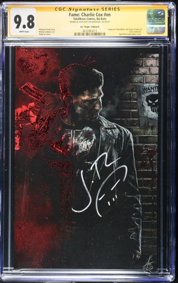 Image of Fame: Charlie Cox #nn CGC 9.8 Signed & Sketched by Jon Bernthal