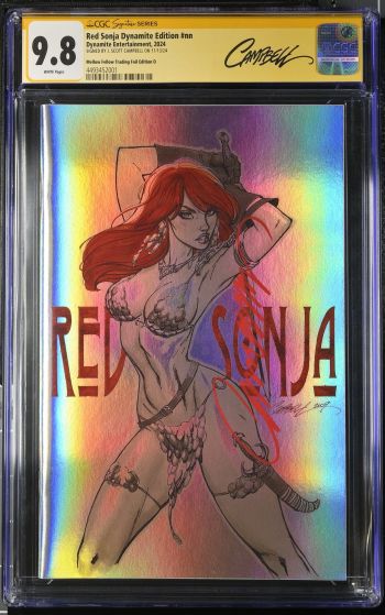 Image of Red Sonja 1977 Dynamite Edition #1 CGC 9.8 Signed by J. Scott Campbell