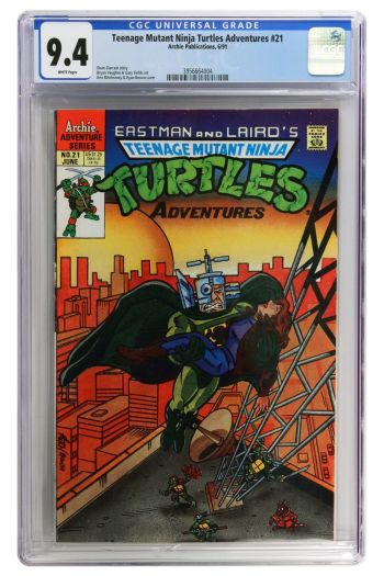Image of Teenage Mutant Ninja Turtles Adventures #21 | CGC 9.4 | Universal