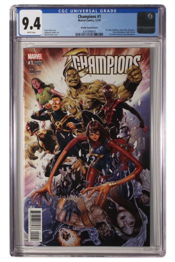 Image of Champions #1 | Brooks Variant Cover | CGC 9.4 | Universal