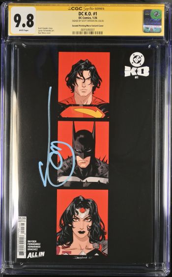 Image of DC K.O. #1 CGC 9.8 Signed by Scott Snyder