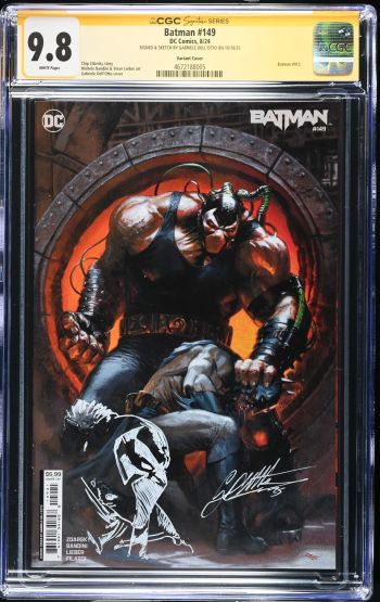 Image of Batman #149 CGC 9.8 Signed & Sketched by Gabriele Dell'Otto