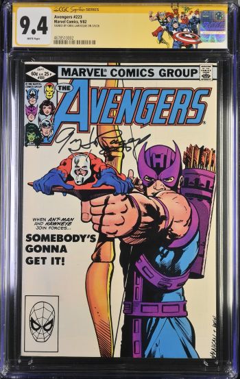 Image of Avengers #223 CGC 9.4 Signed by Greg Larocque
