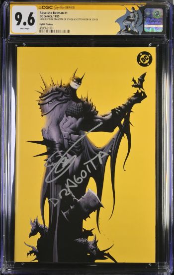 Image of Absolute Batman #1 CGC 9.6 Signed by Nick Dragotta