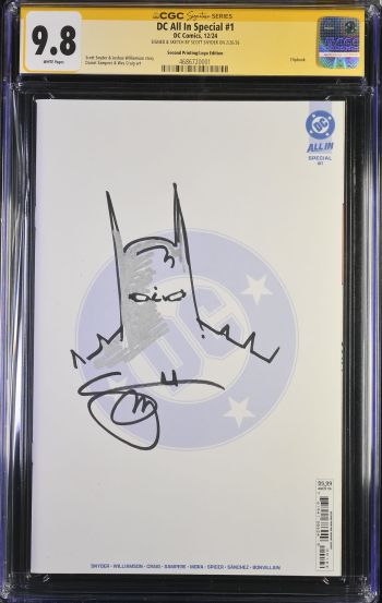Image of DC All In Special #1 CGC 9.8 Signed & Sketched by Scott Snyder