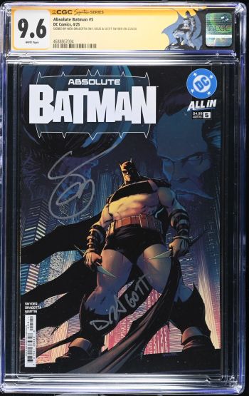 Image of Absolute Batman #5 CGC 9.6 Signed by Nick Dragotta