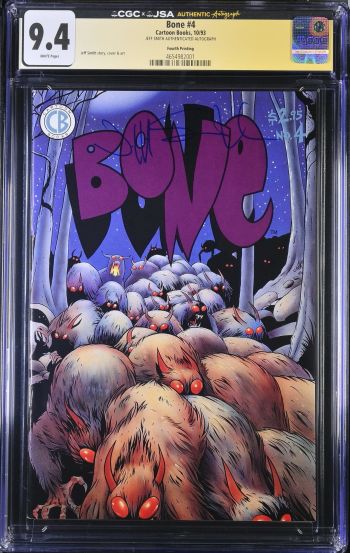 Image of Bone #4 CGC 9.4 Signed by Jeff Smith