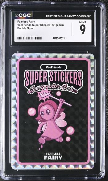Image of Fearless Fairy | VeeFriends Super Stickers: SS | Bubble Gum | CGC 9